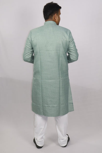 BLOSSOM MEN'S KURTA SAGE GREEN