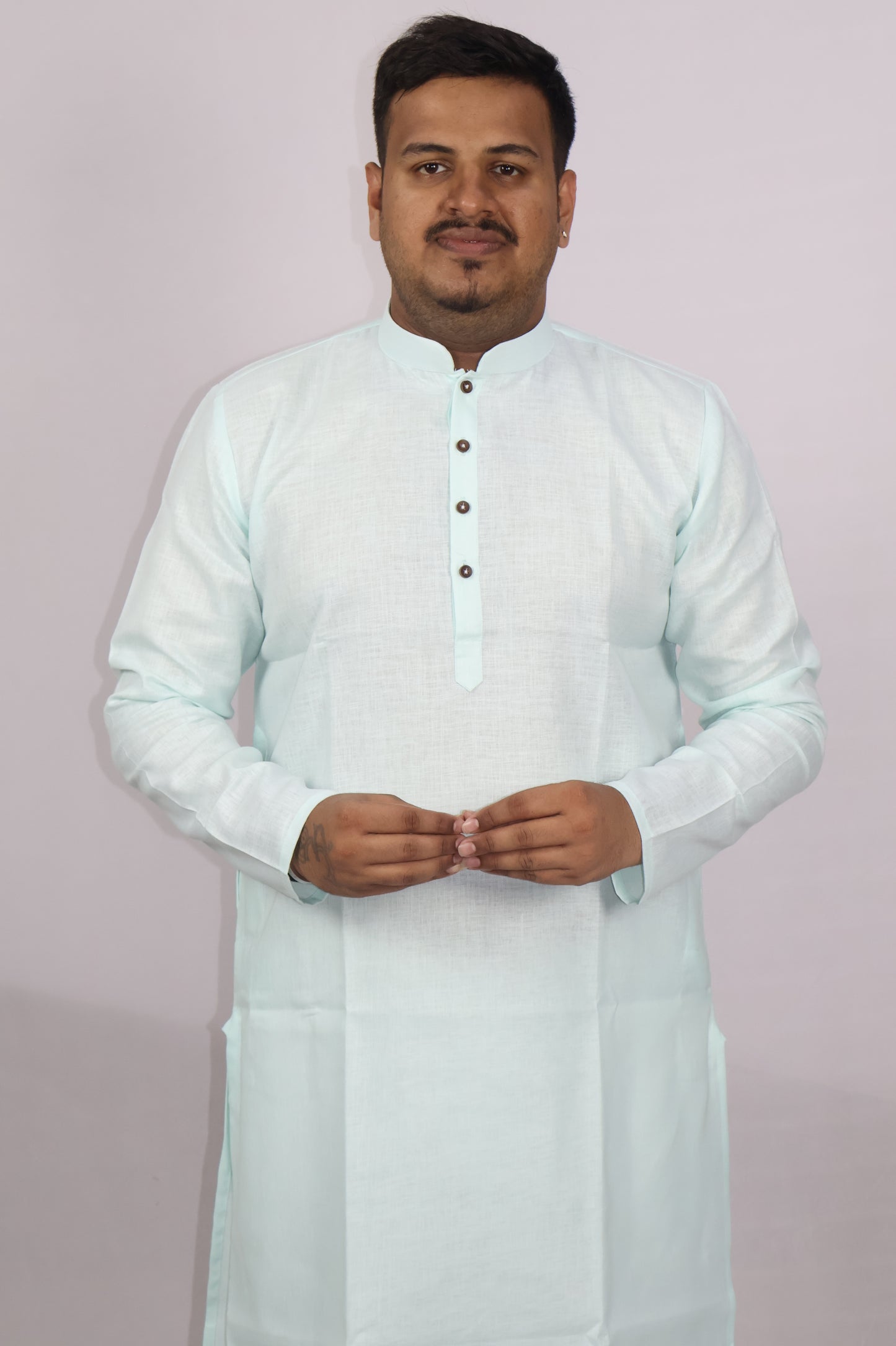 BLOSSOM MEN'S KURTA SEA GREEN
