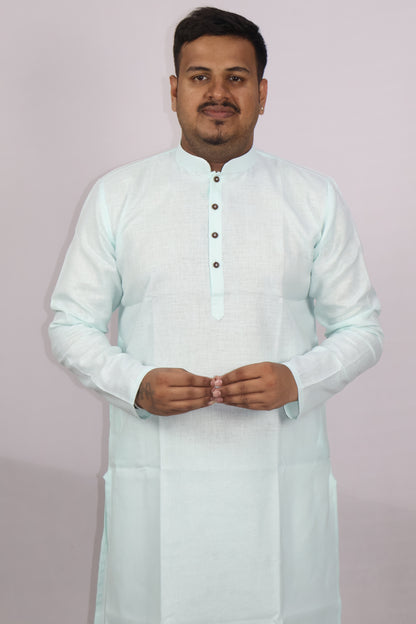 BLOSSOM MEN'S KURTA SEA GREEN