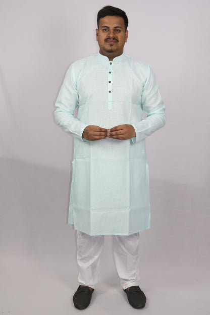 BLOSSOM MEN'S KURTA SEA GREEN