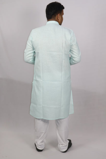 BLOSSOM MEN'S KURTA SEA GREEN