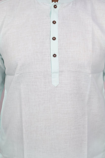 BLOSSOM MEN'S KURTA SEA GREEN