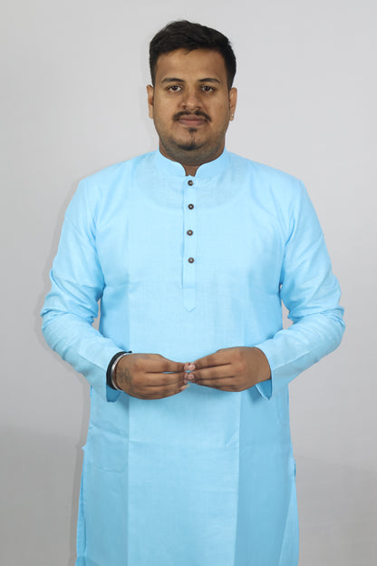 BLOSSOM MEN'S KURTA SKY BLUE