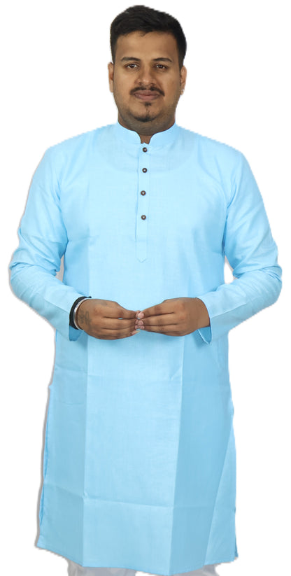 BLOSSOM MEN'S KURTA SKY BLUE