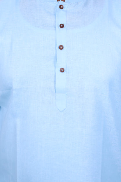 BLOSSOM MEN'S KURTA SKY BLUE
