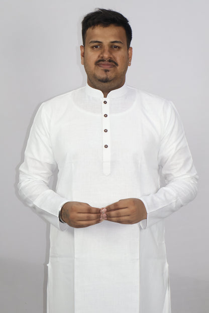BLOSSOM MEN'S KURTA WHITE