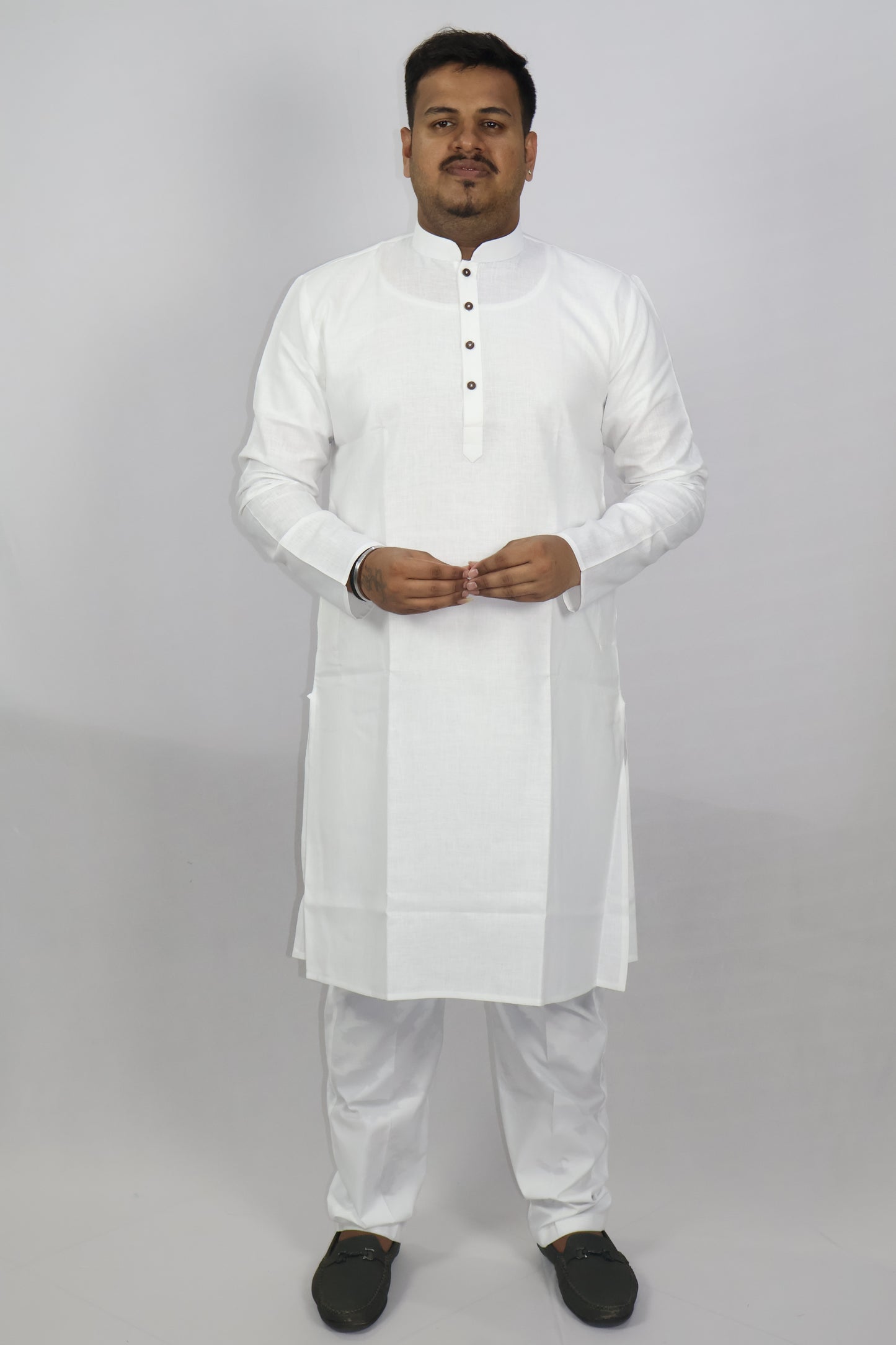BLOSSOM MEN'S KURTA WHITE