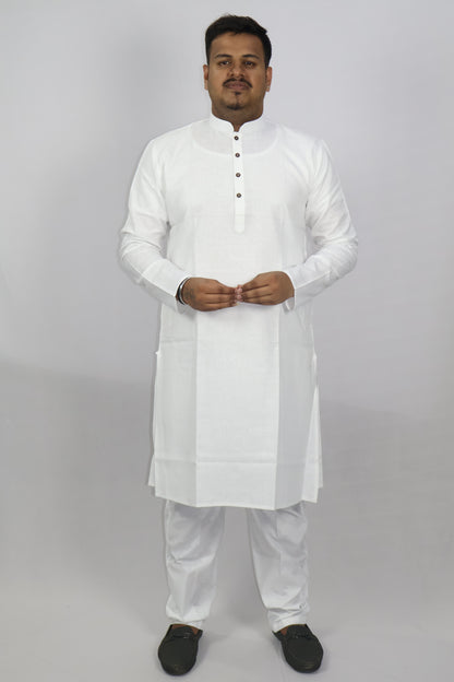 BLOSSOM MEN'S KURTA WHITE