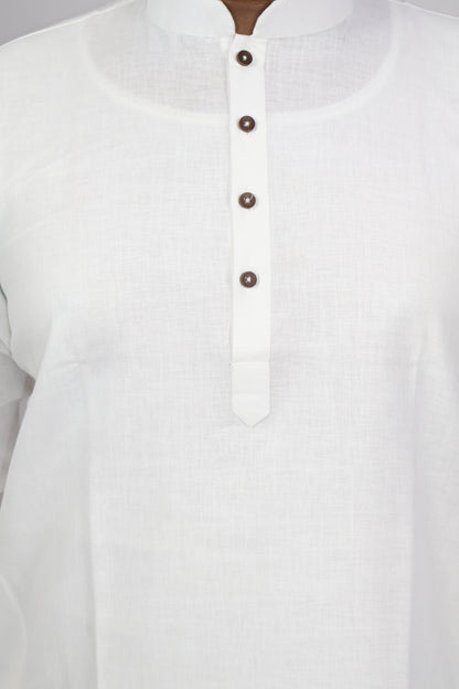BLOSSOM MEN'S KURTA WHITE
