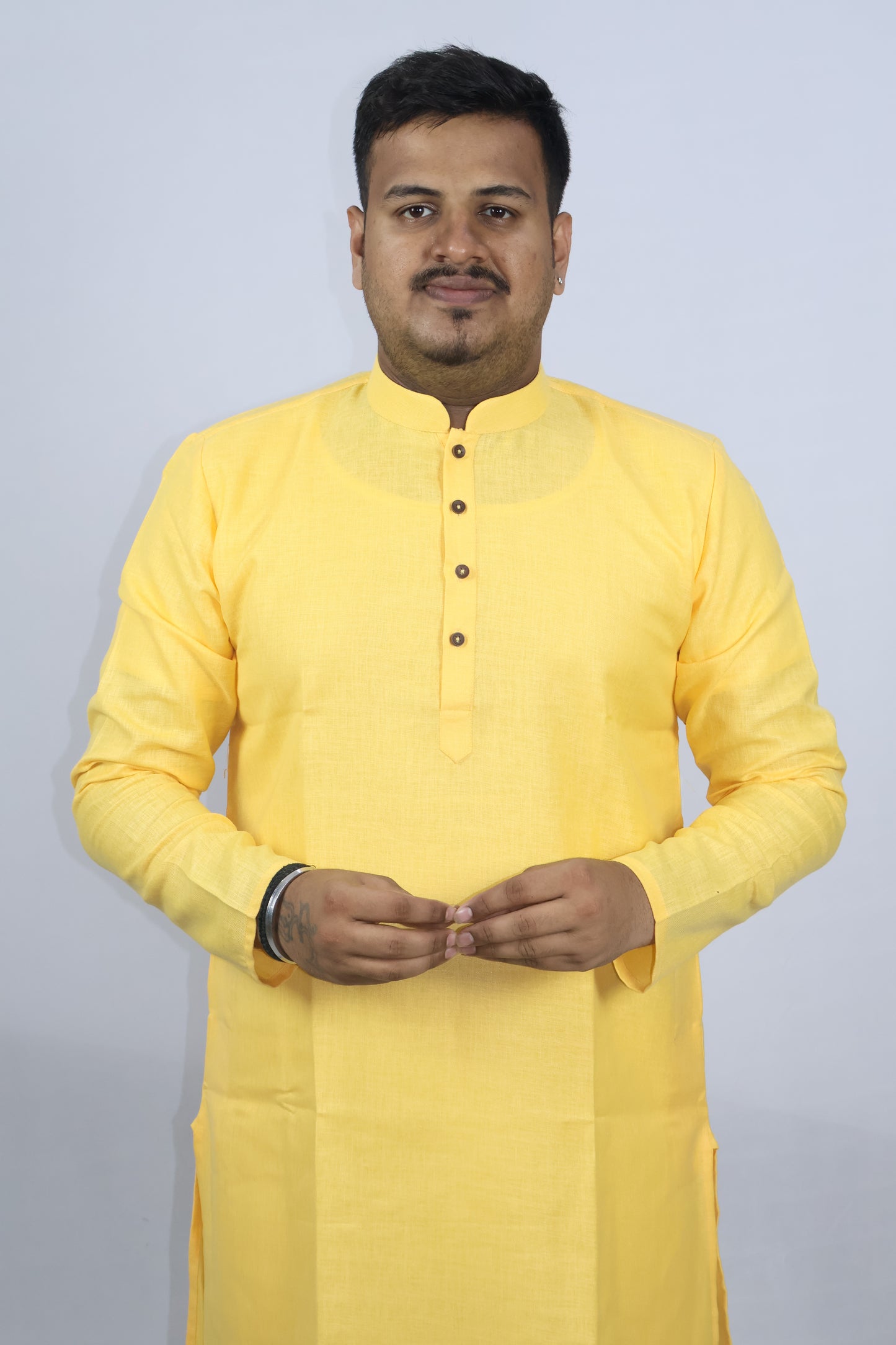 BLOSSOM MEN'S KURTA YELLOW