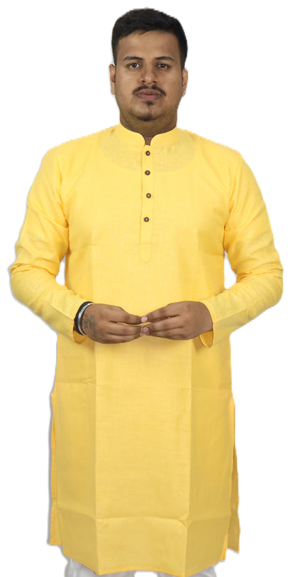 BLOSSOM MEN'S KURTA YELLOW