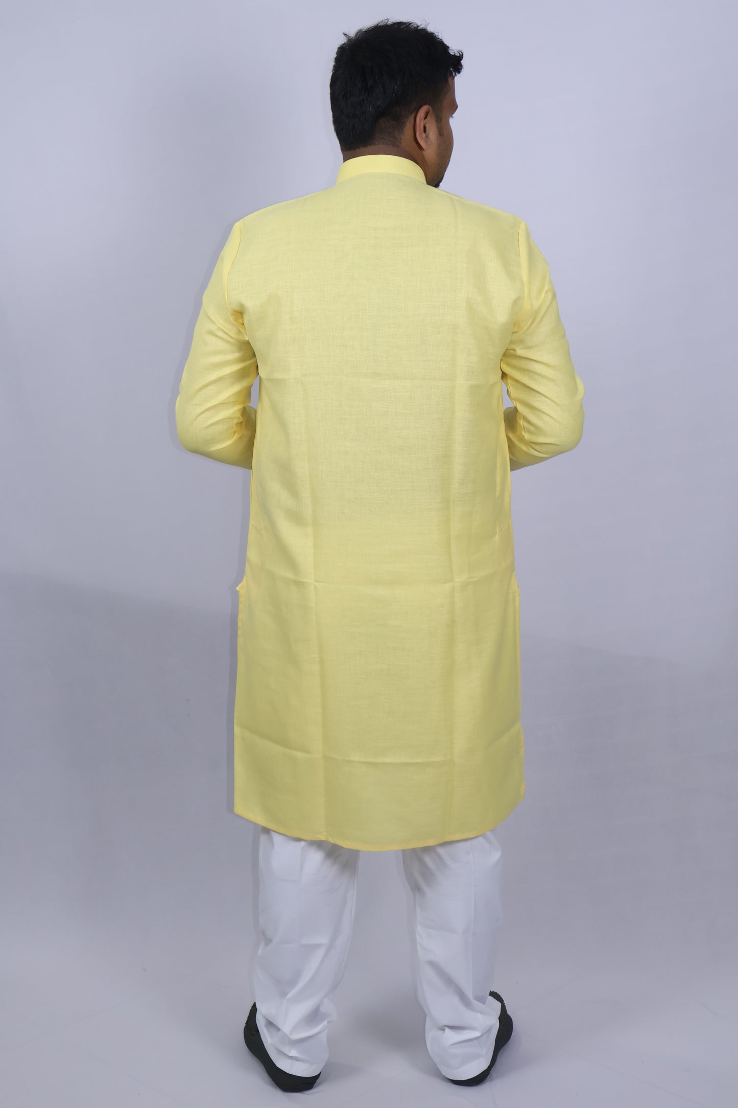BLOSSOM MEN'S KURTA YELLOW (MILD)