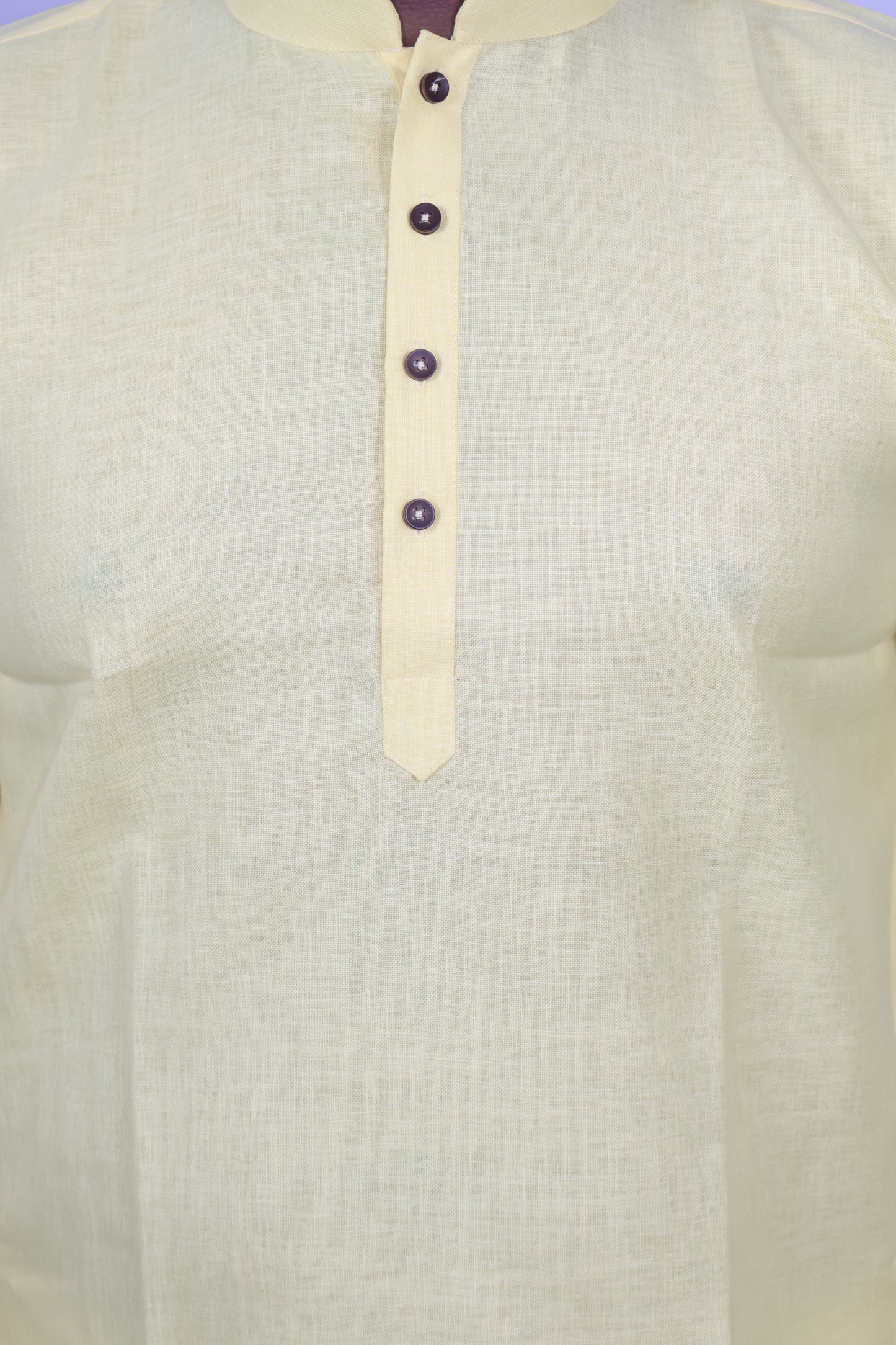 BLOSSOM MEN'S KURTA YELLOW (MILD)