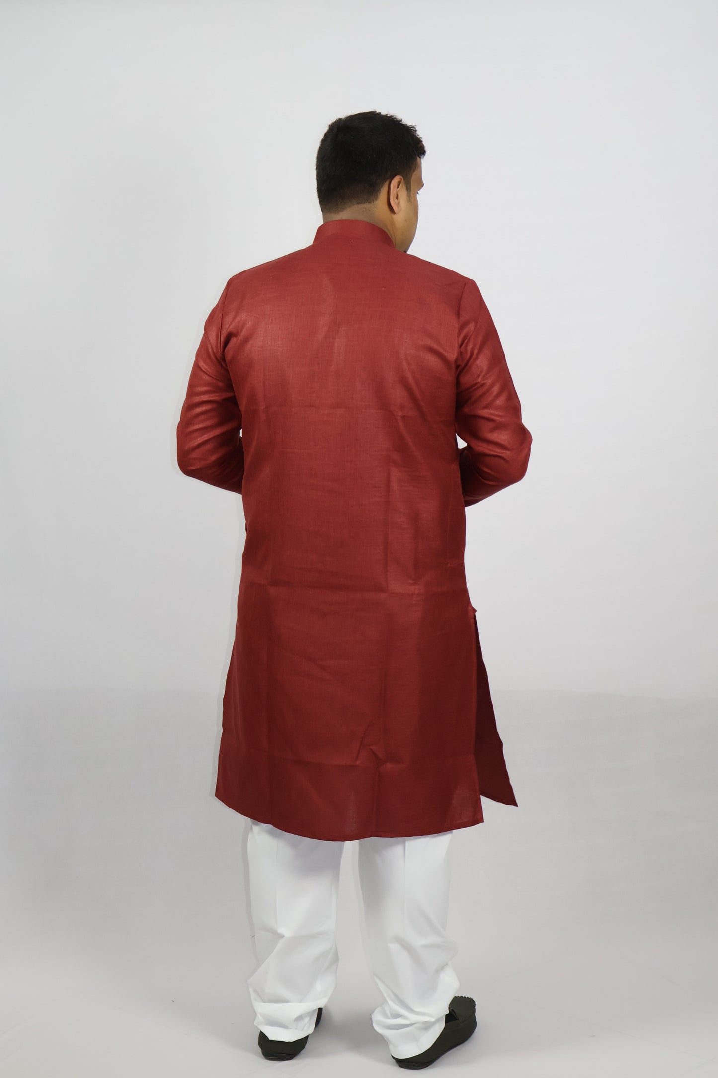 BLOSSOM MEN'S KURTA MARON