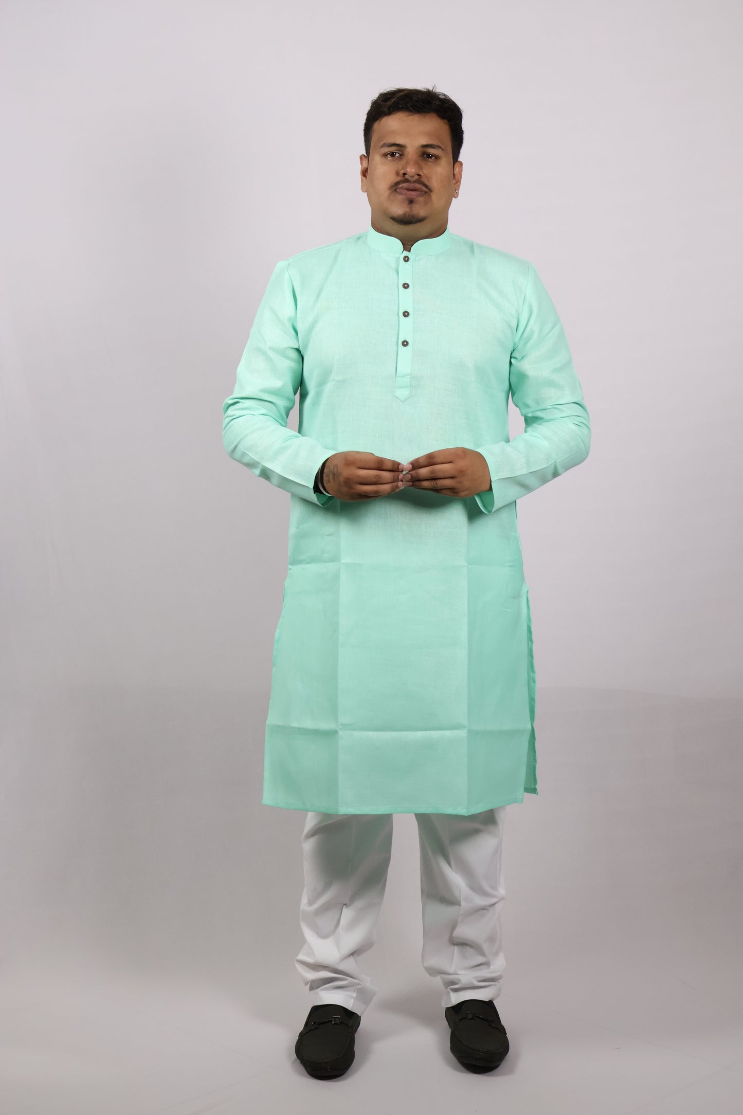 BLOSSOM MEN'S KURTA MINT GREEN