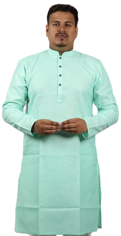 BLOSSOM MEN'S KURTA MINT GREEN