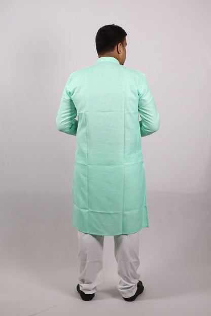 BLOSSOM MEN'S KURTA MINT GREEN