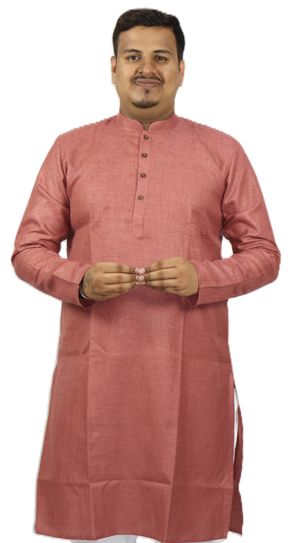 BLOSSOM MEN'S KURTA RADISH