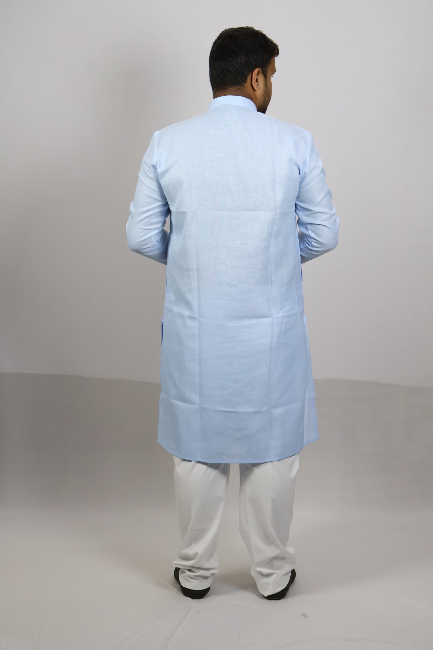 BLOSSOM MEN'S KURTA BLUE