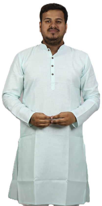 BLOSSOM MEN'S KURTA SEA GREEN