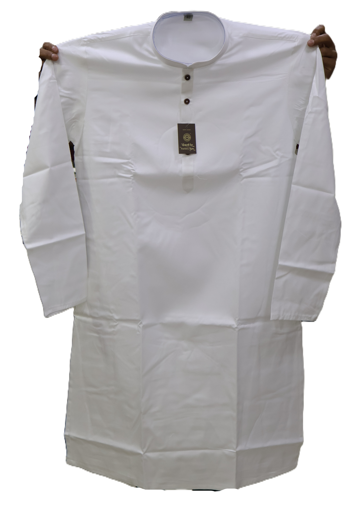 Men's White Kurta C - 01