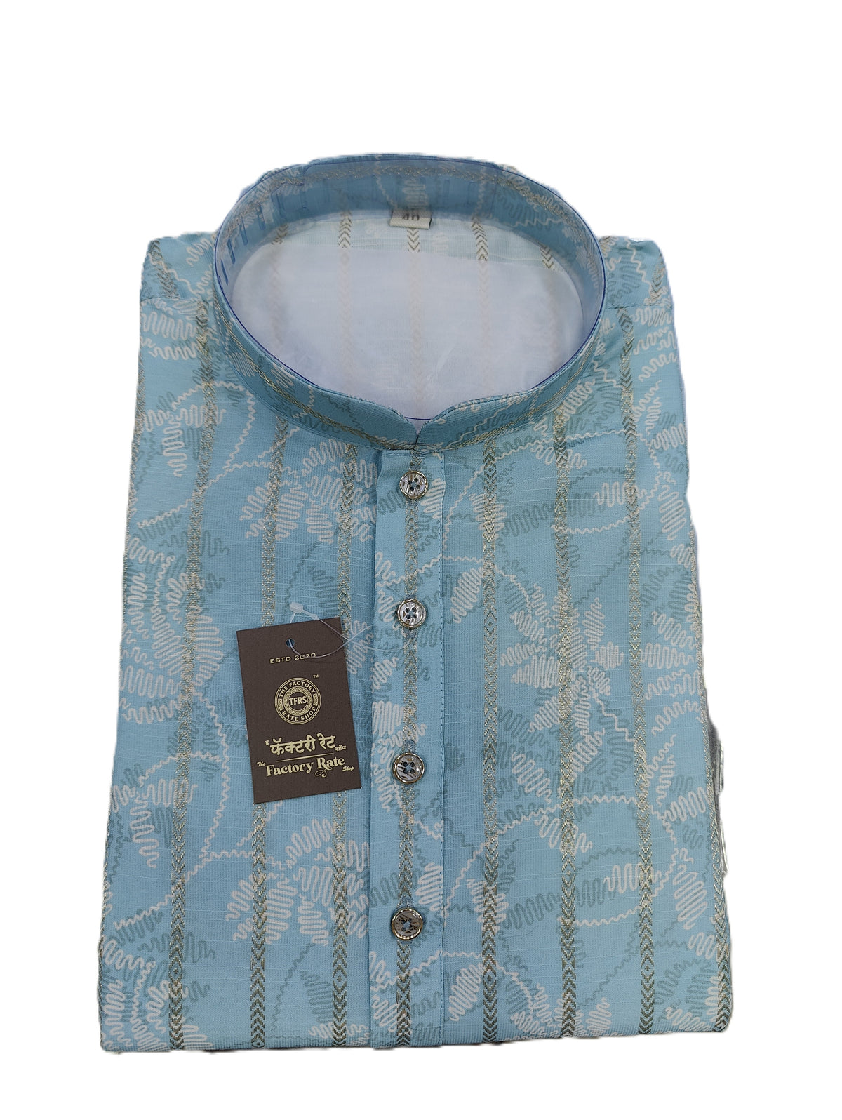 Men's Kurta Cent - 10 - Blue