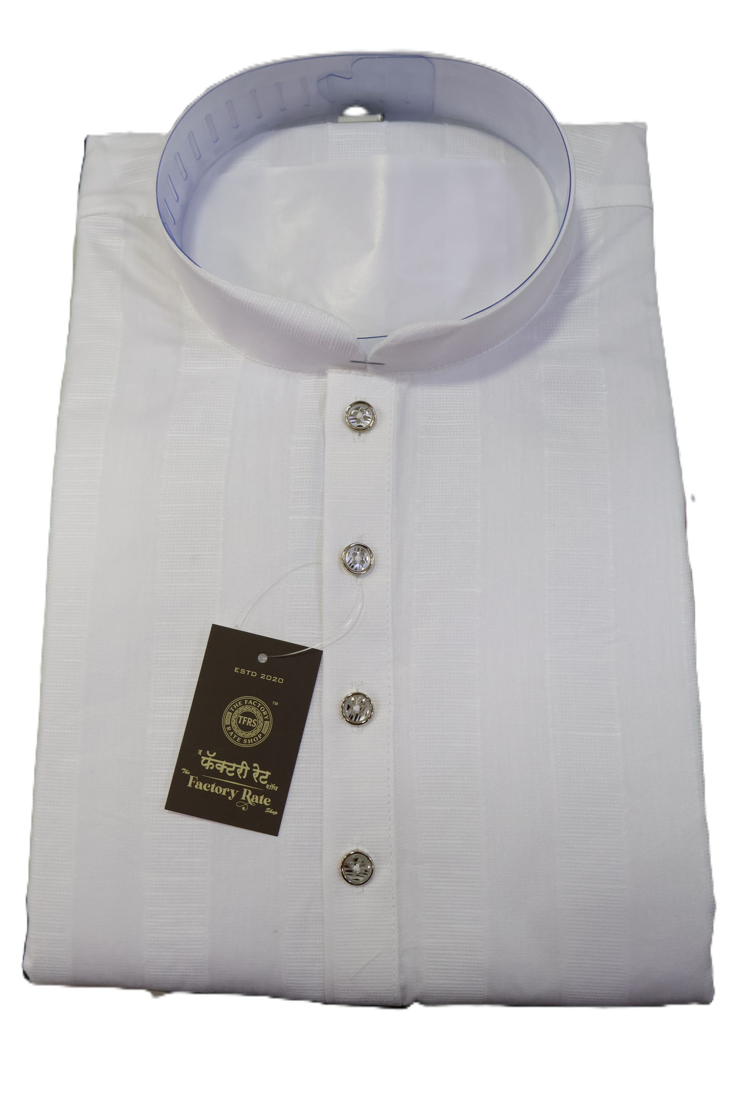 Men's White Kurta East Butta (101)