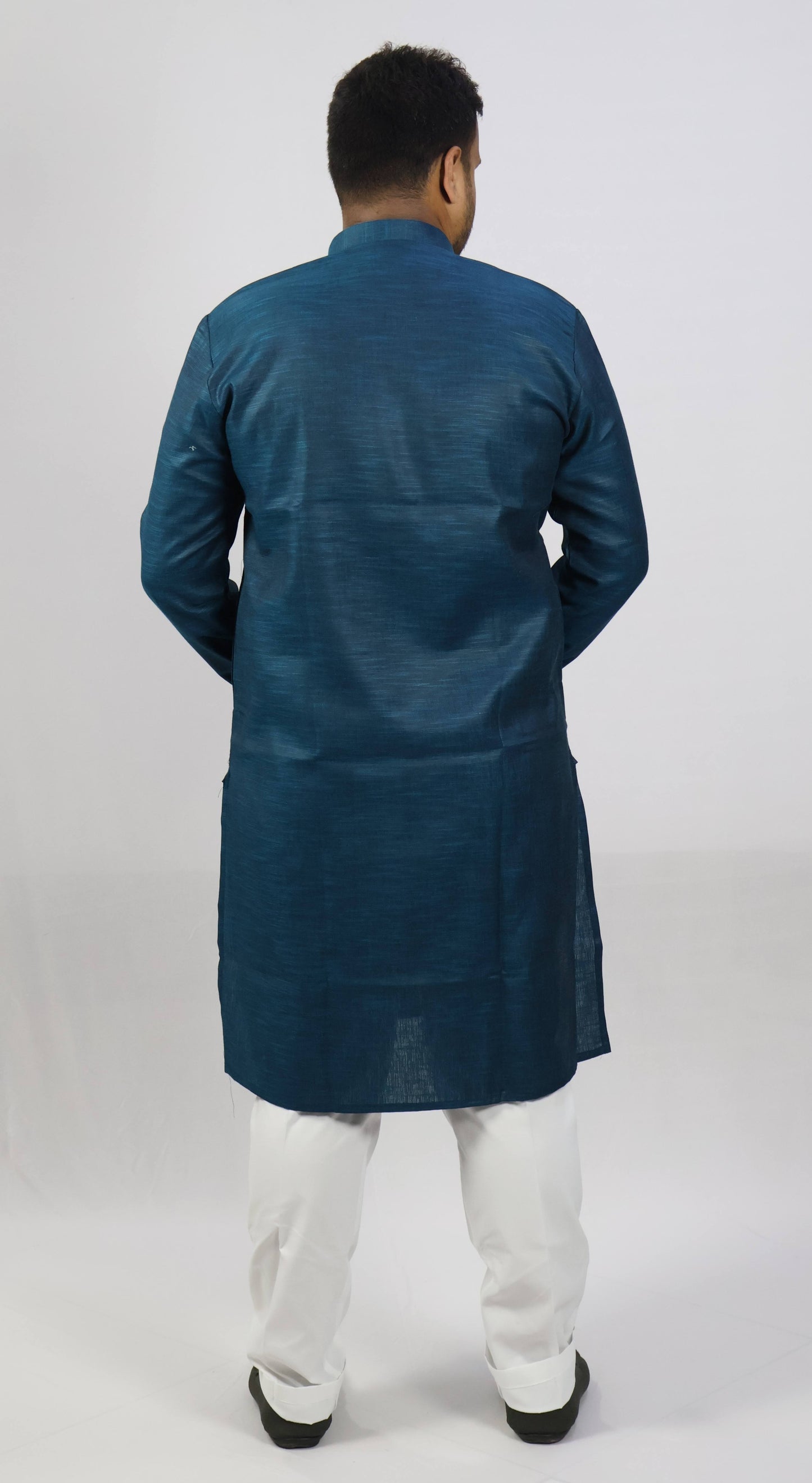SPICY MEN'S KURTA PEACOCK BLUE