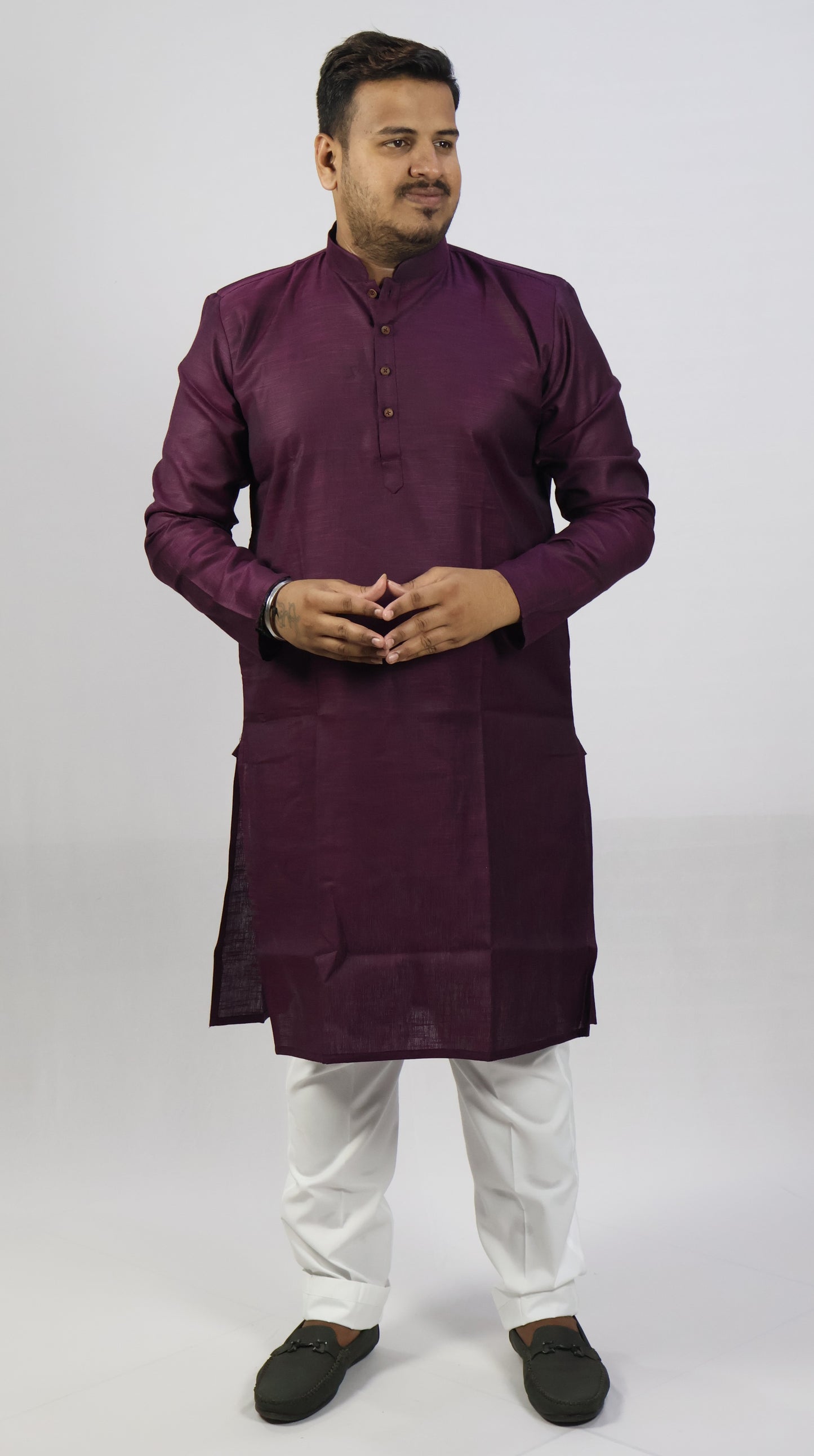 SPICY MEN'S KURTA WINE