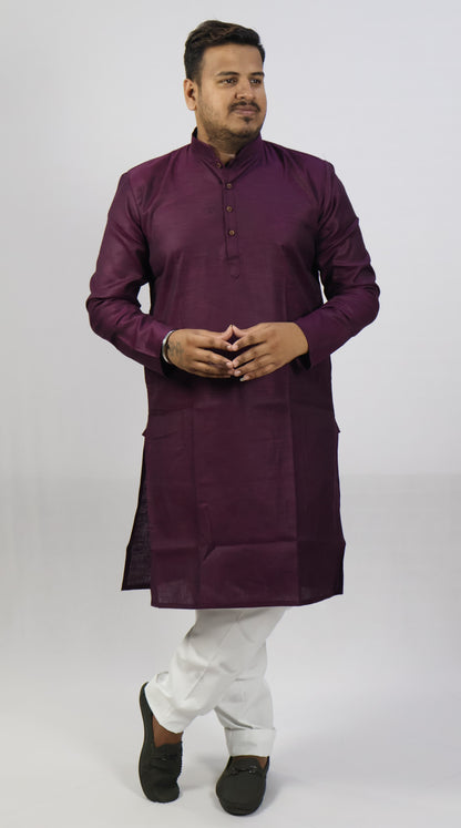 SPICY MEN'S KURTA WINE