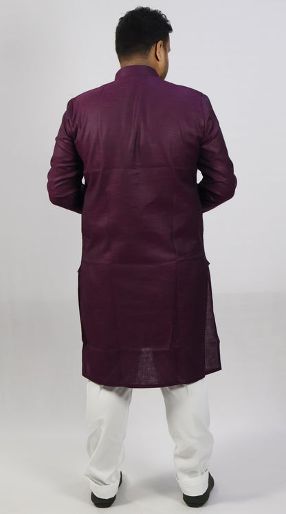 SPICY MEN'S KURTA WINE