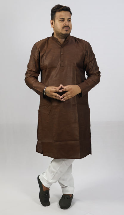SPICY MEN'S KURTA BROWN