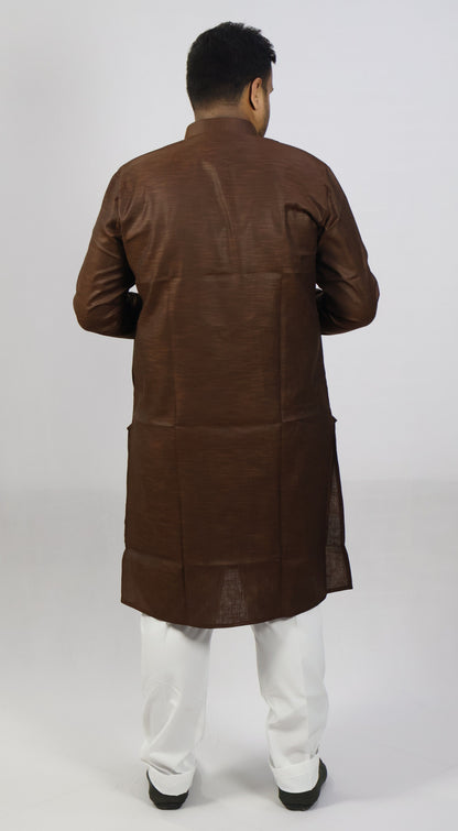 SPICY MEN'S KURTA BROWN