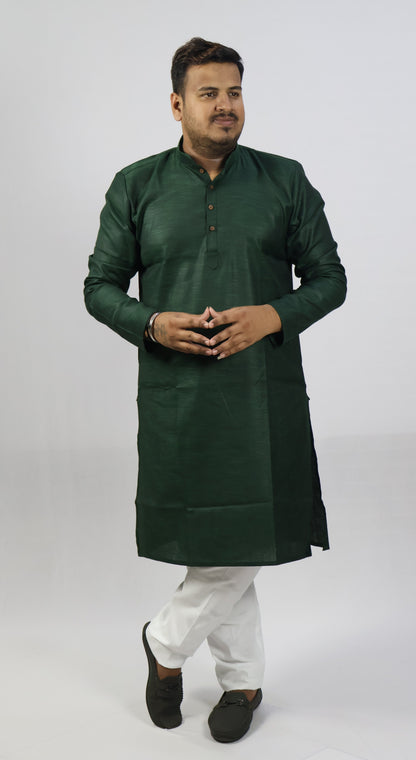 SPICY MEN'S KURTA BOTTLE GREEN