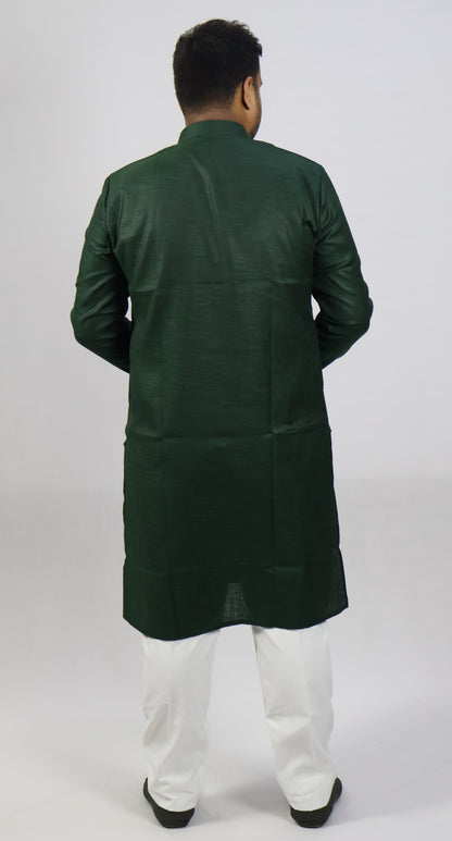 SPICY MEN'S KURTA BOTTLE GREEN