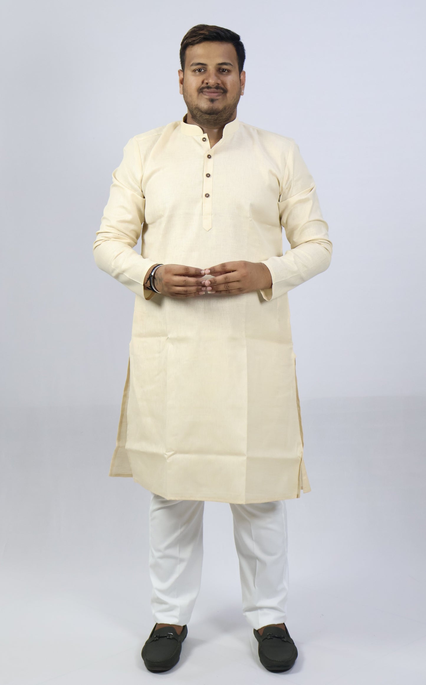 SPICY MEN'S KURTA CREAM