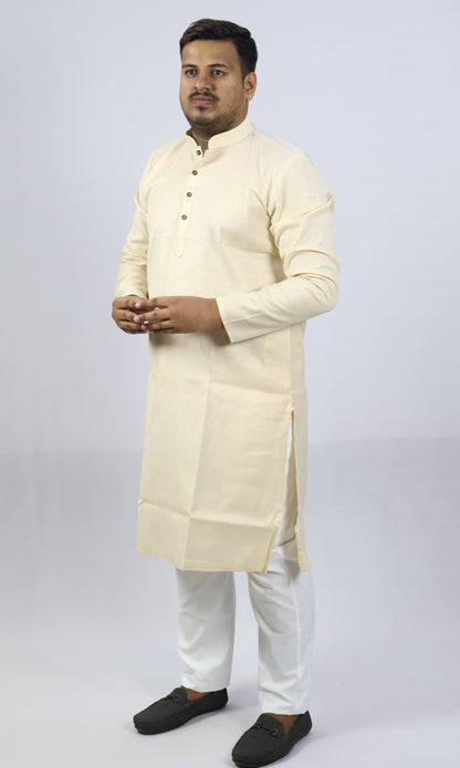SPICY MEN'S KURTA CREAM