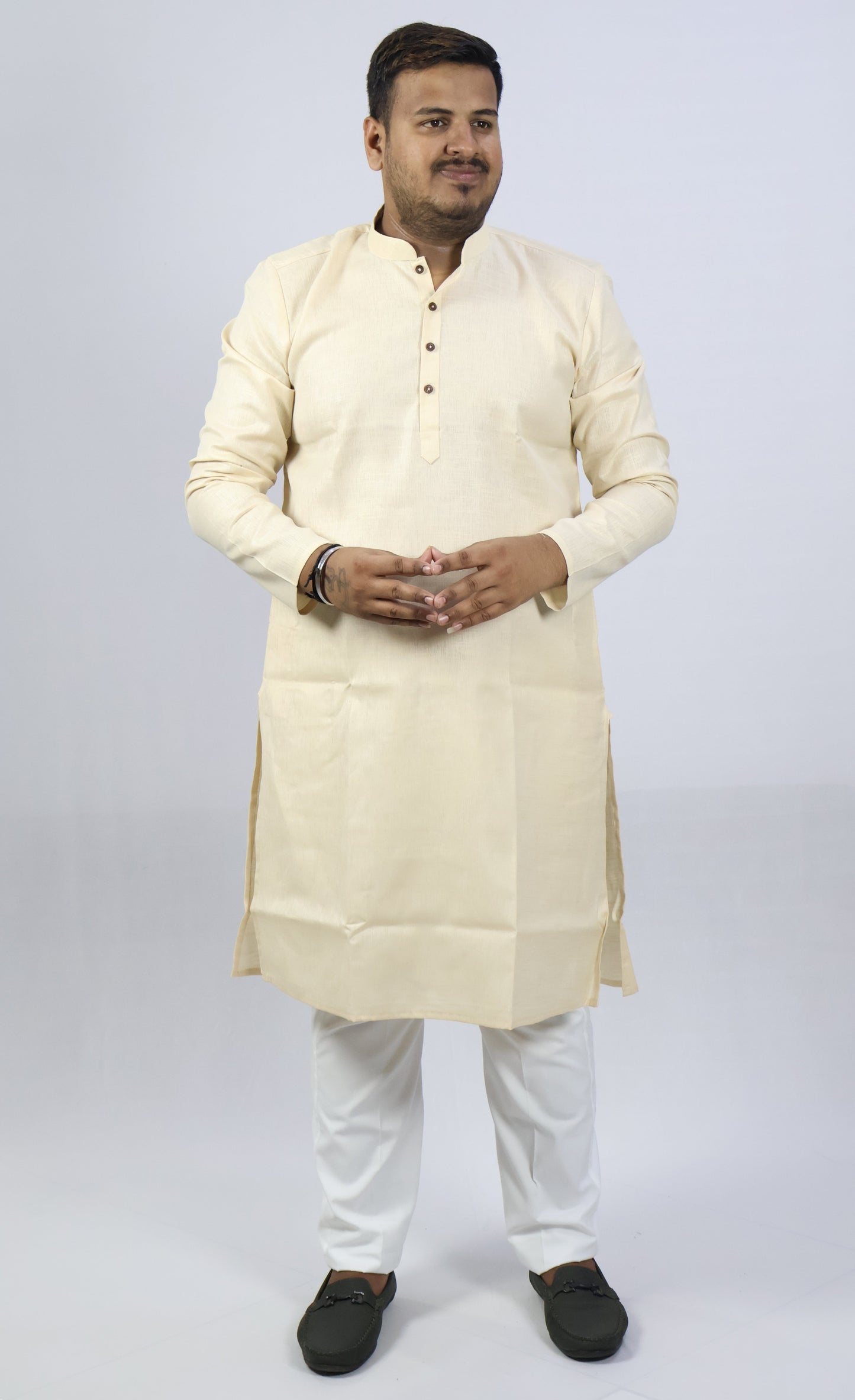 SPICY MEN'S KURTA CREAM