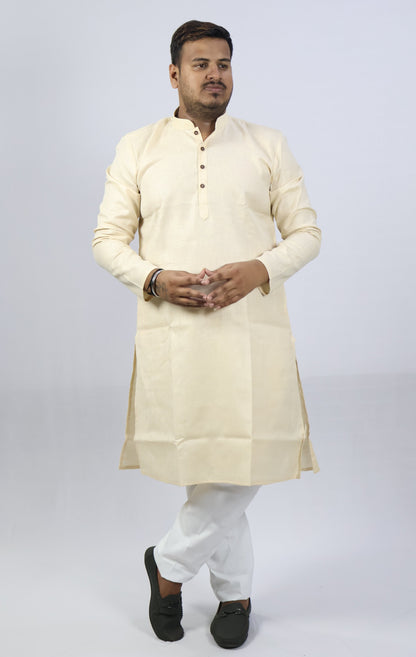 SPICY MEN'S KURTA CREAM
