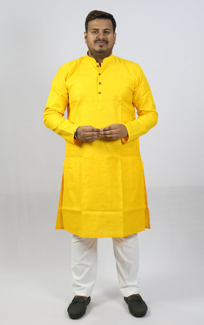 SPICY MEN'S KURTA YELLOW