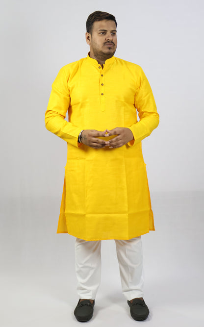SPICY MEN'S KURTA YELLOW