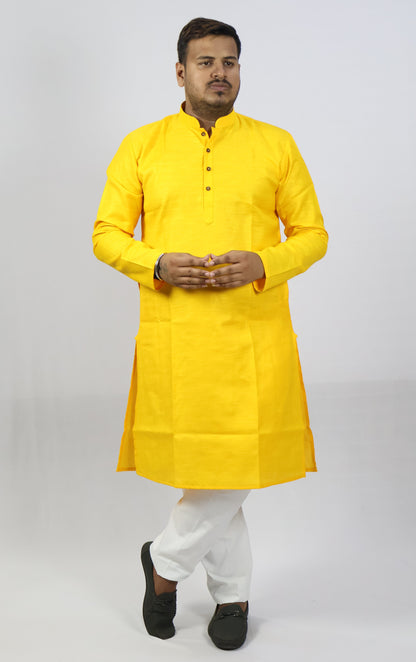 SPICY MEN'S KURTA YELLOW