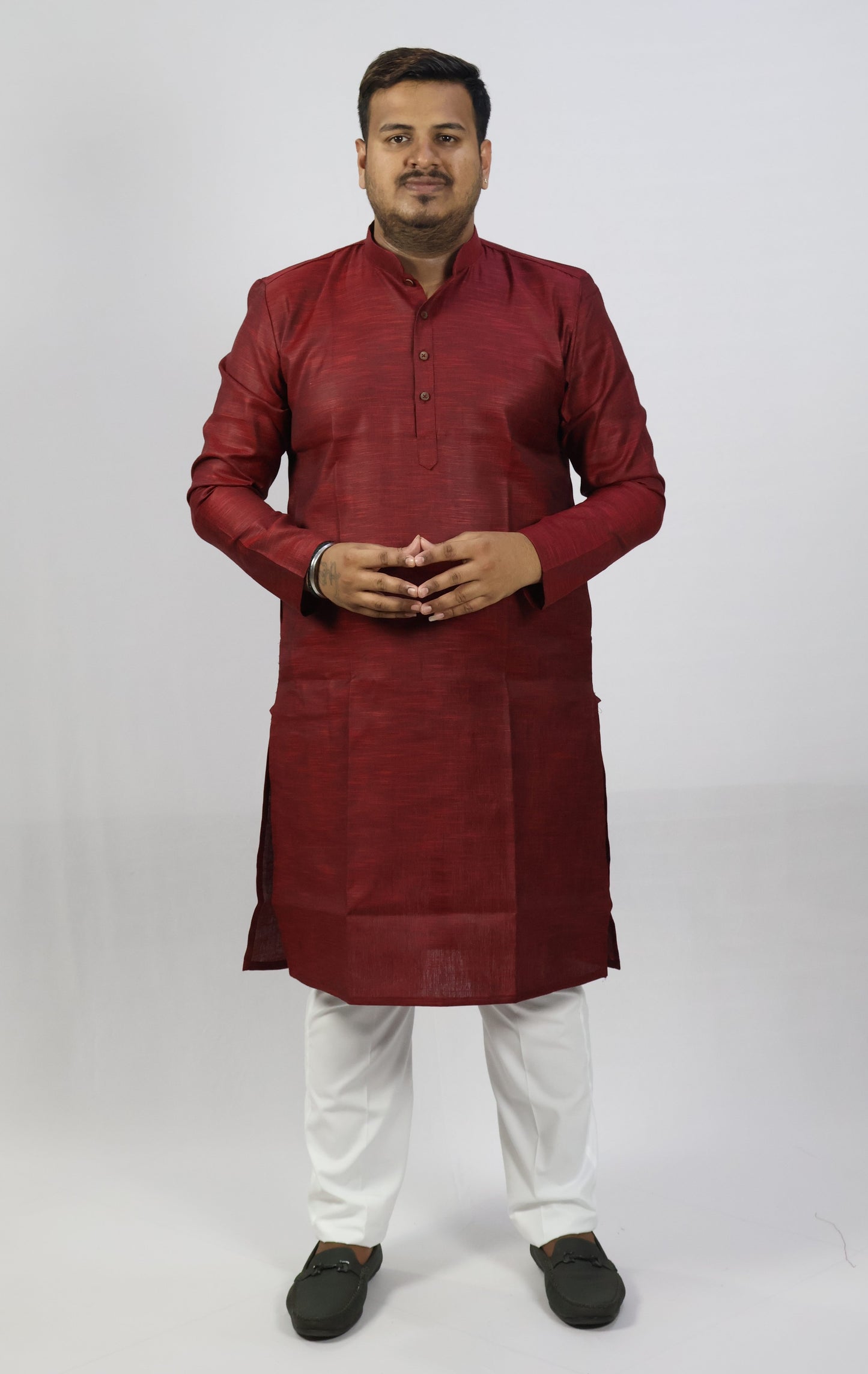 SPICY MEN'S KURTA MARON
