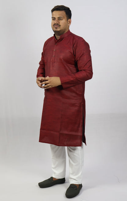 SPICY MEN'S KURTA MARON