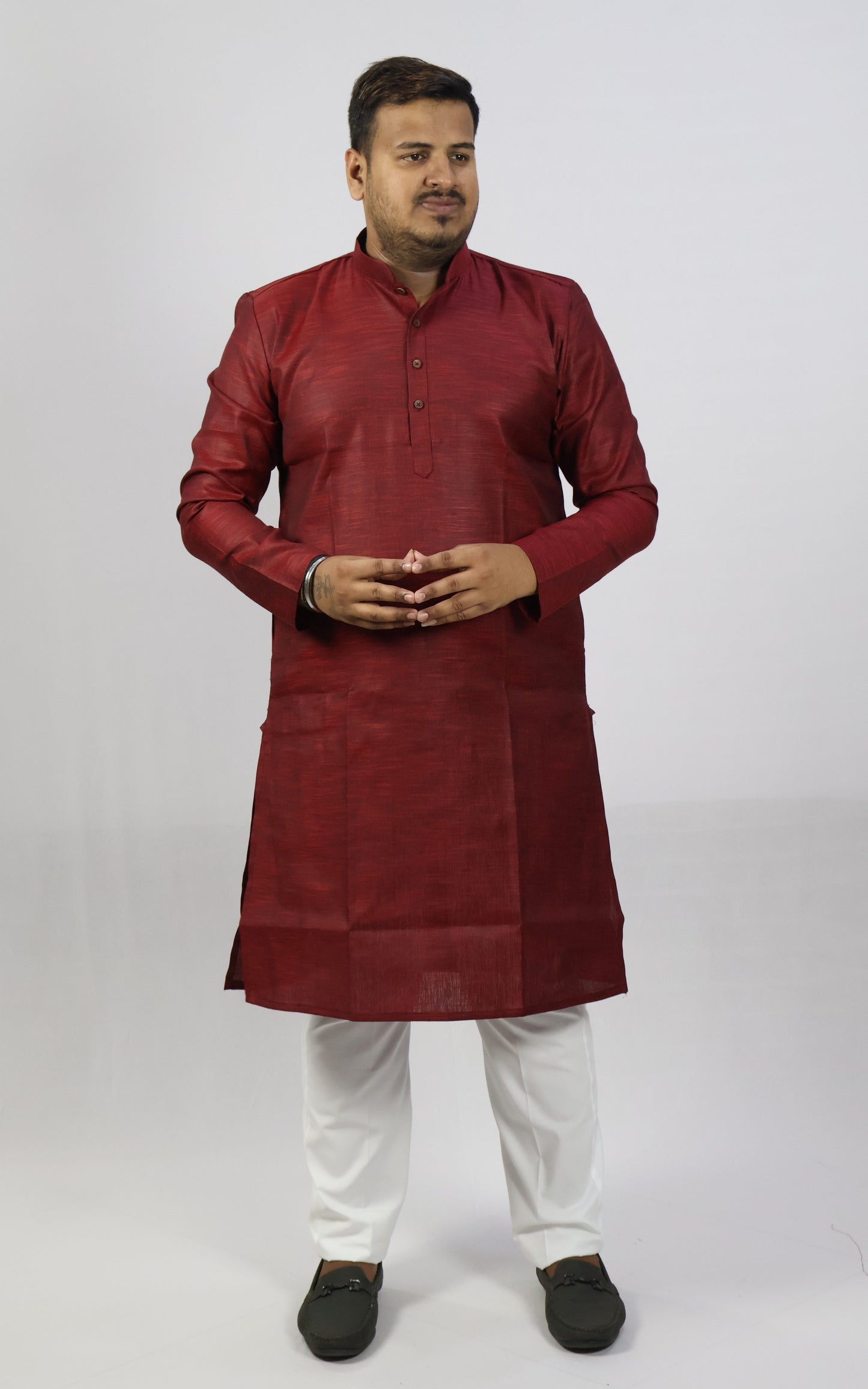 SPICY MEN'S KURTA MARON