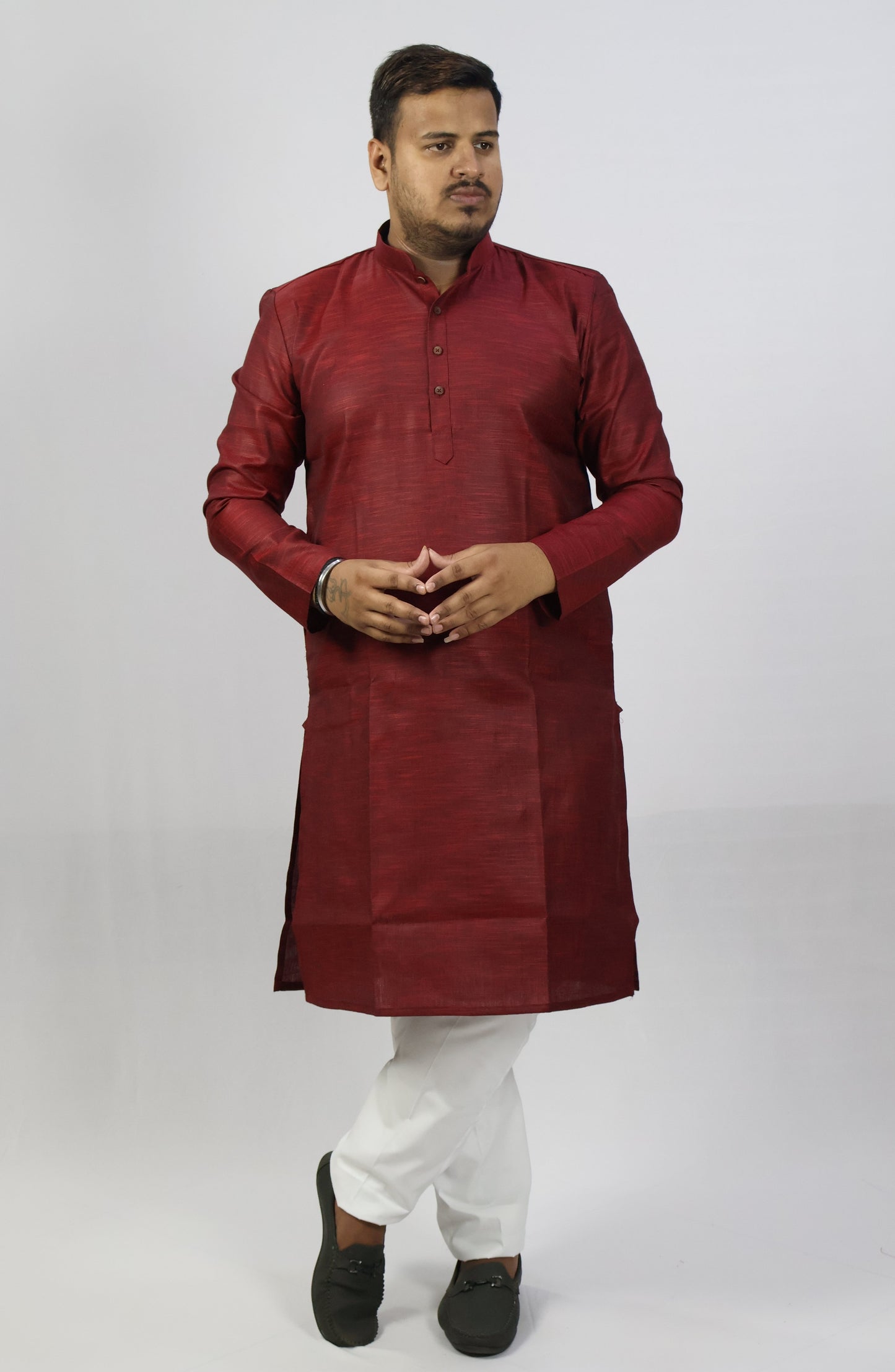 SPICY MEN'S KURTA MARON