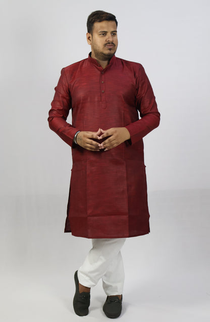 SPICY MEN'S KURTA MARON