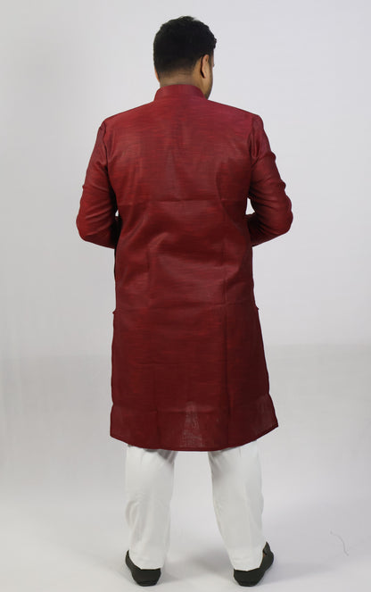 SPICY MEN'S KURTA MARON