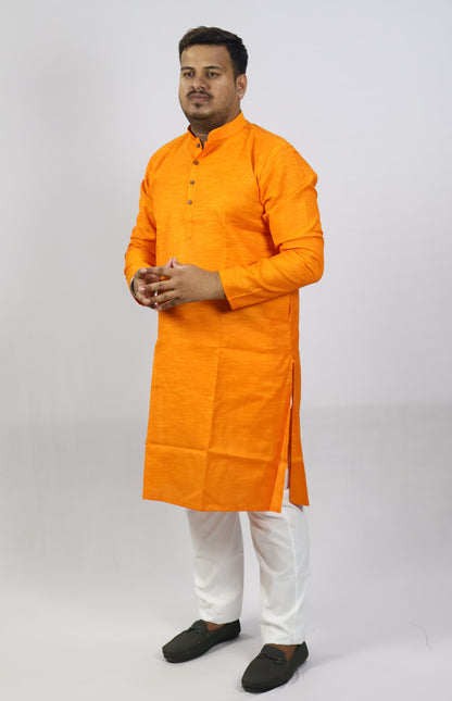 SPICY MEN'S KURTA ORANGE