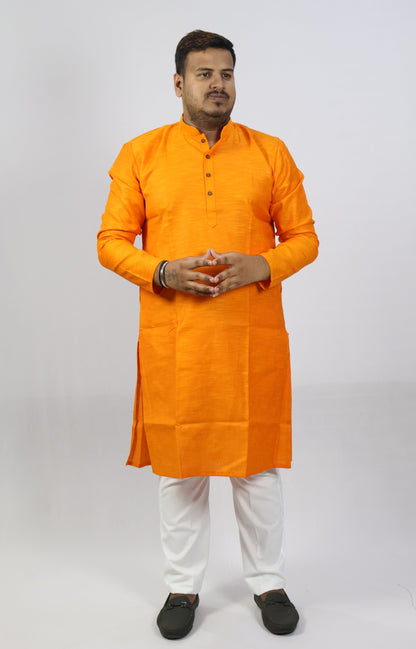 SPICY MEN'S KURTA ORANGE